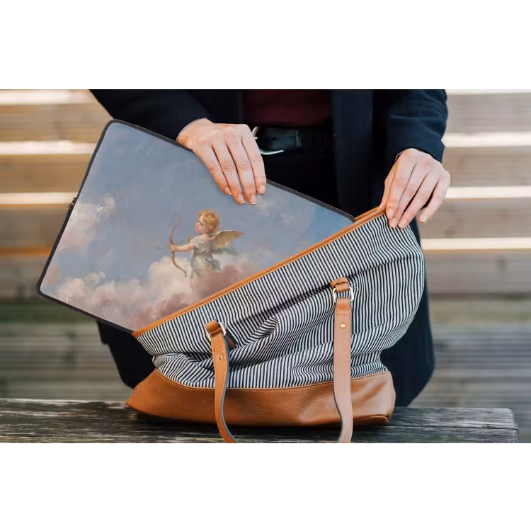 Engel - Pijl en boog - Mythologie - Klassiek laptophoes neopreen klein -tas