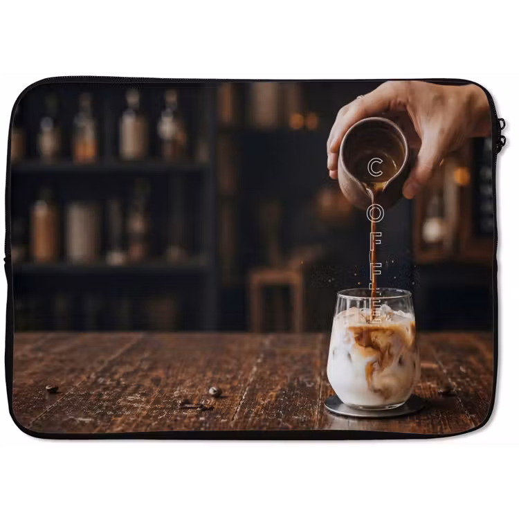 Espresso - Melk - Café laptophoes neopreen klein -zkaufland3dotto
