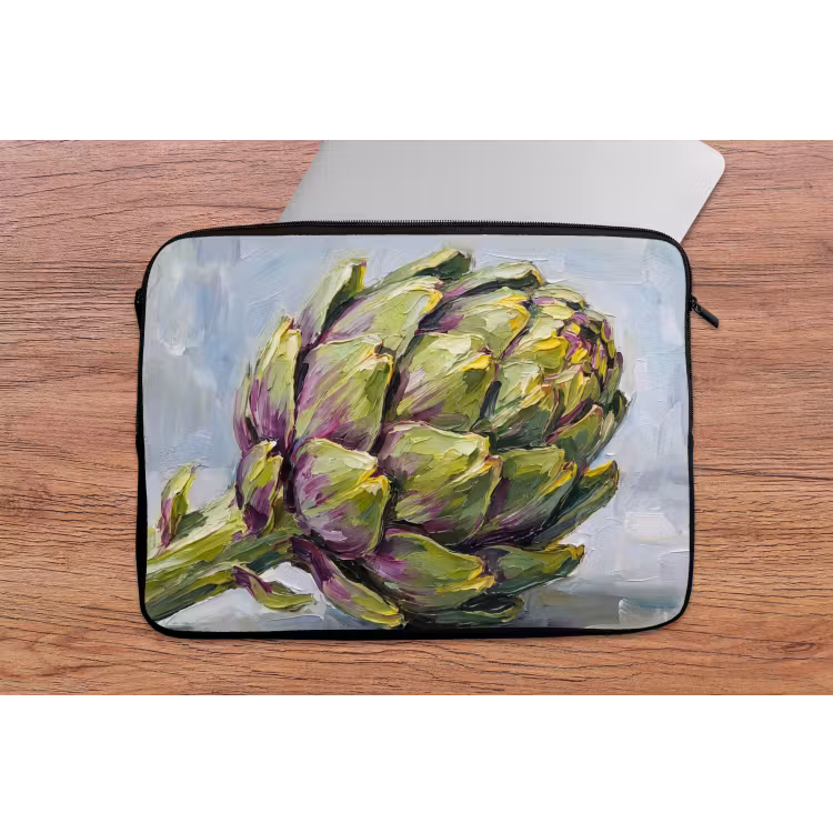 Laptop hülle - Essen – Artischocke – Modern - Eten - Artisjok - Modern laptophoes neopreen klein