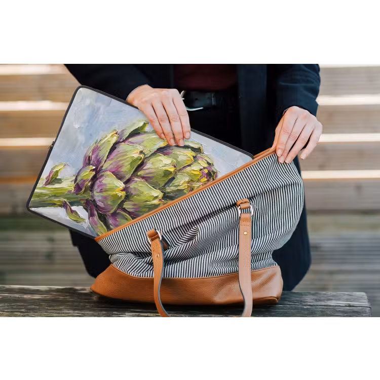 Laptop hülle - Essen – Artischocke – Modern - Eten - Artisjok - Modern laptophoes neopreen klein