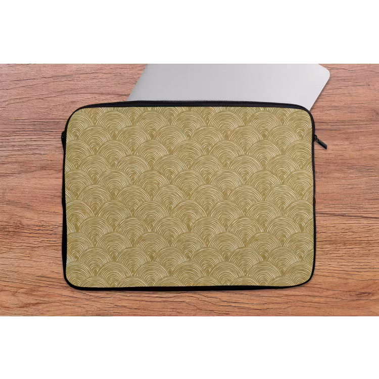 Waaier - Geometrisch - Groen laptophoes neopreen klein 279 -tafel