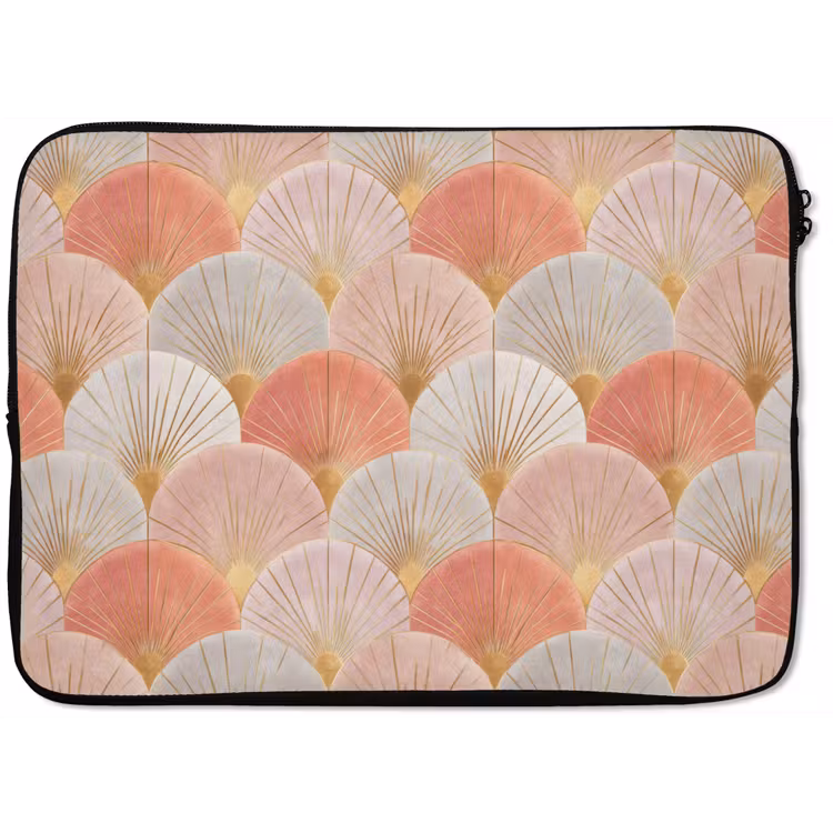 Waaiers - Goud - Roze laptophoes neopreen klein 279 -zkaufland3dotto