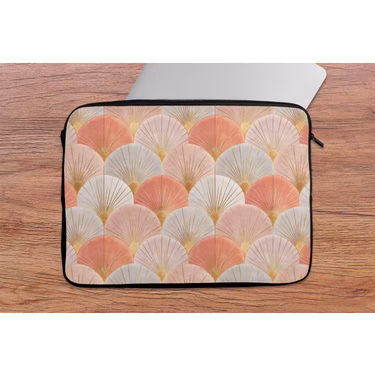 Waaiers - Goud - Roze laptophoes neopreen klein 279 -tafel
