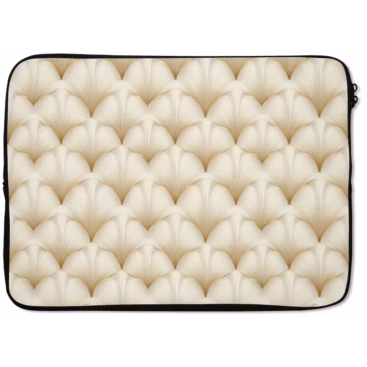 Waaier - Motief - Goud laptophoes neopreen klein 279 -zkaufland3dotto