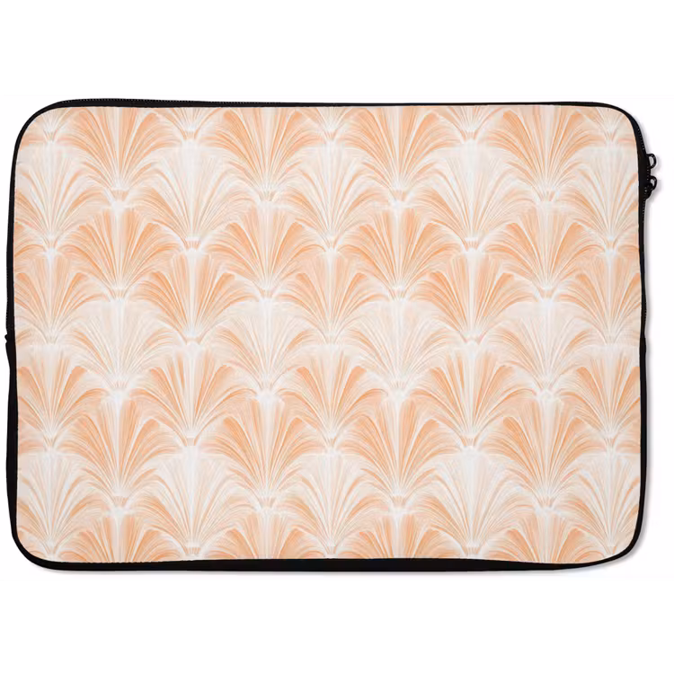 Waaier - Patroon - Perzik laptophoes neopreen klein 279 -zkaufland3dotto