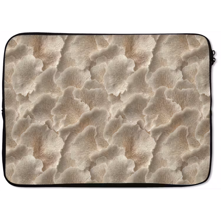 Waaierstructuren - Beige - Vezeltextuur laptophoes neopreen klein 279 -zkaufland3dotto