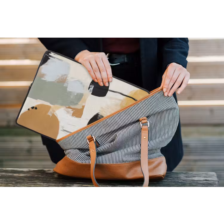 Paint - Abstract - Kleuren laptophoes neopreen klein -tas