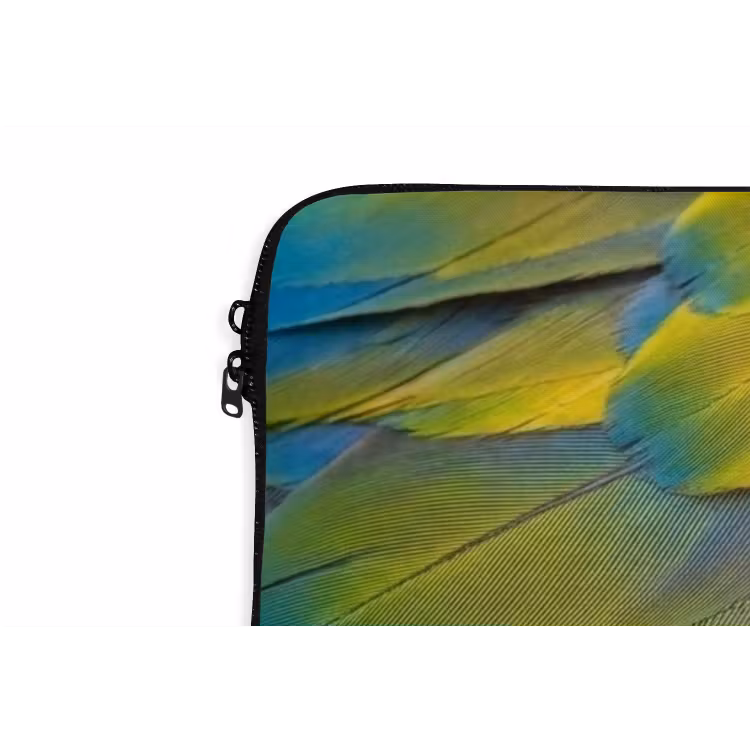 Veren - Ara - Kleurrijk laptophoes neopreen klein -detail