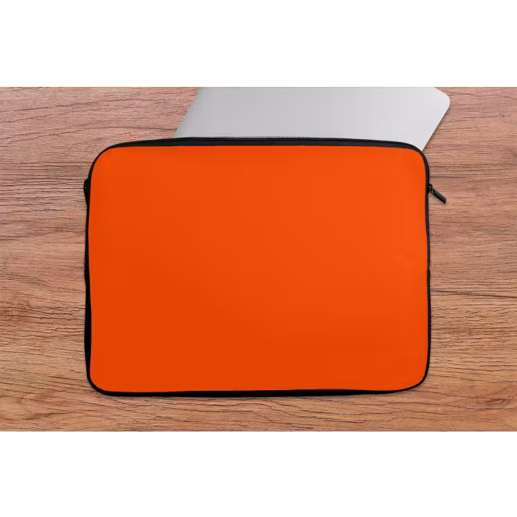 Fiery  - Tangerine - Oranje laptophoes neopreen klein 279 -tafel