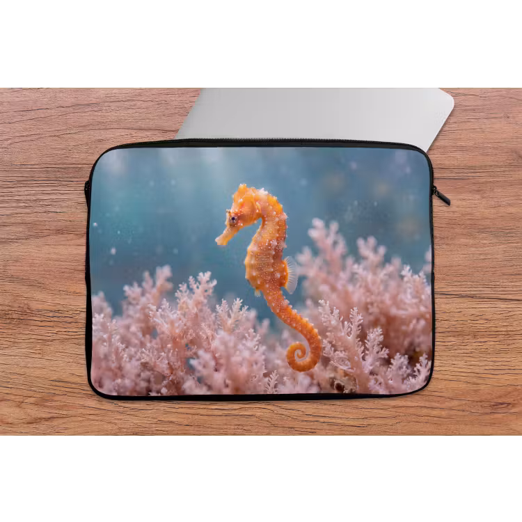 Vis - Koraal - Oceaan - Macro - Oranje laptophoes neopreen klein -tafel