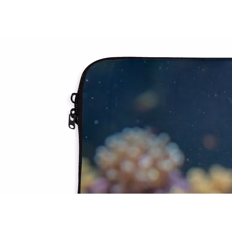 Vis - Koraal - Onderwater - Oranje - Dieren laptophoes neopreen klein -detail