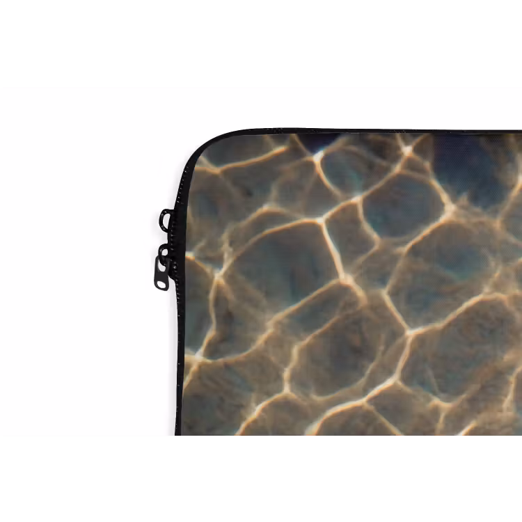 Vis - Water - Dieren - Oranje - Goud laptophoes neopreen klein -detail