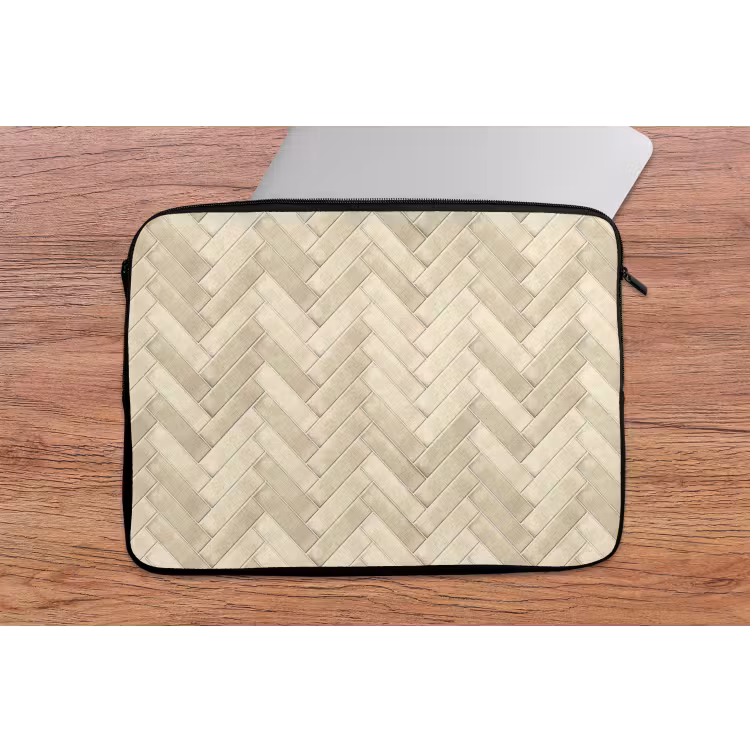 Visgraat - Wandtegel - Licht Beige laptophoes neopreen klein 279 -tafel
