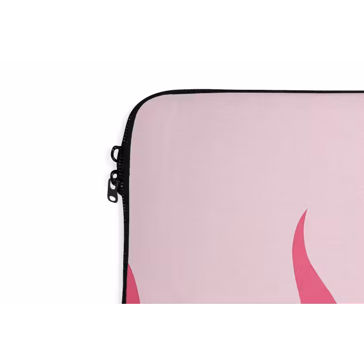 Vlammen - Patroon - Abstract - Modern - Roze laptophoes neopreen klein -detail