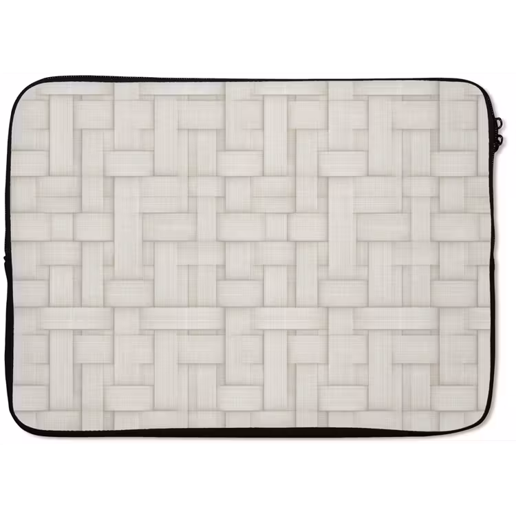 Vlechtwerk - Banen - Beige laptophoes neopreen klein 279 -zkaufland3dotto