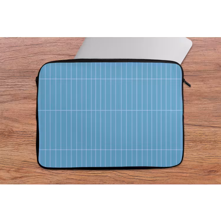 Tegel - Langwerpig - Patroon - Blauw laptophoes neopreen klein 279 -tafel