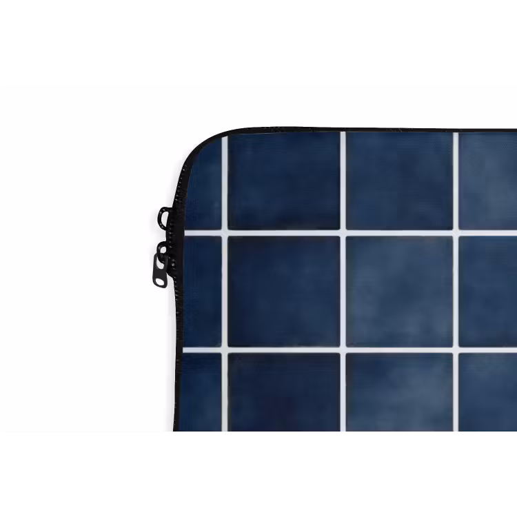 Tegel - Modern - Blauw laptophoes neopreen klein 279 -detail
