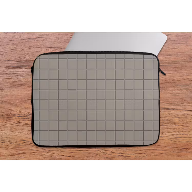 Tegel - Patroon Kiezel - Grijs laptophoes neopreen klein 279 -tafel