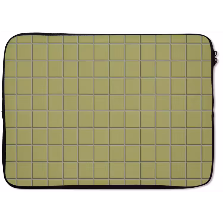 Tegel - Patroon - Olijfgroen laptophoes neopreen klein 279 -zkaufland3dotto