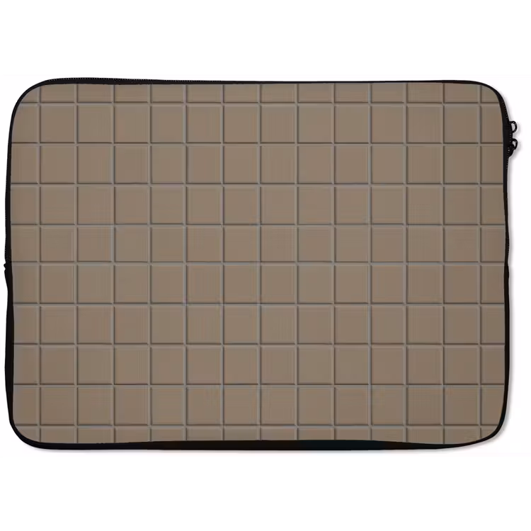 Tegel - Patroon - Taupe laptophoes neopreen klein 279 -zkaufland3dotto