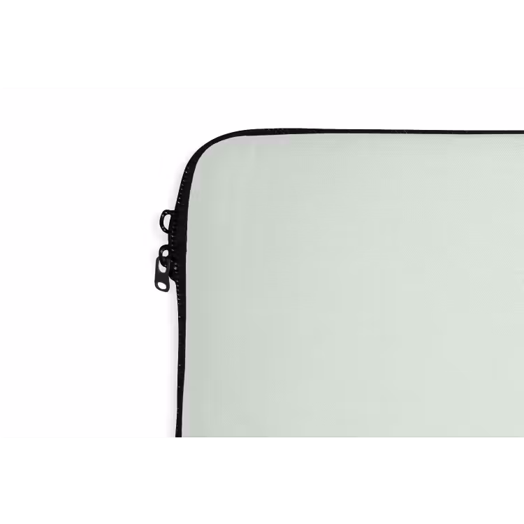 Focus - Beige - Roze - Smiley laptophoes neopreen klein -detail