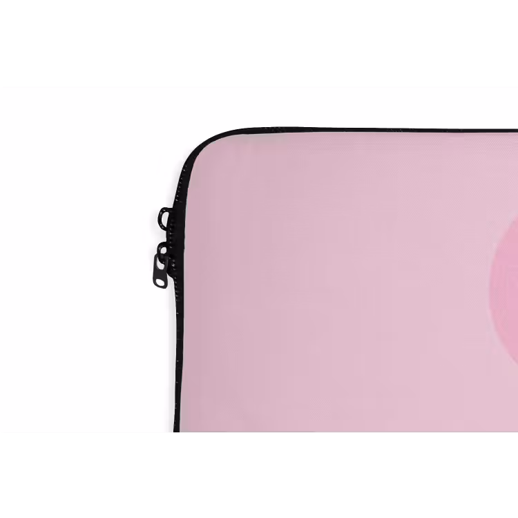 Vormen - Lijnen - Minimalistisch - Roze laptophoes neopreen klein -detail