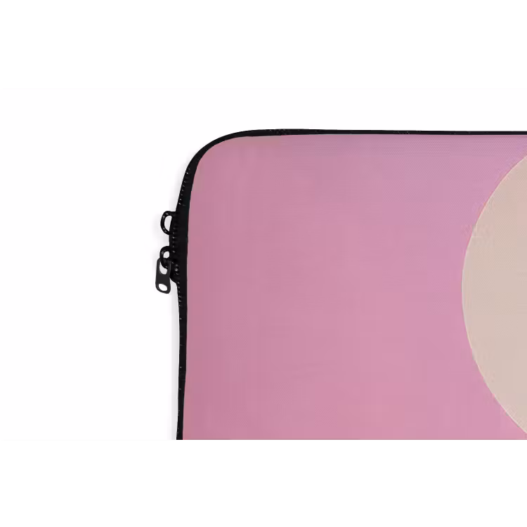 Vrouw - Bloemen - Paars - Abstract laptophoes neopreen klein -detail