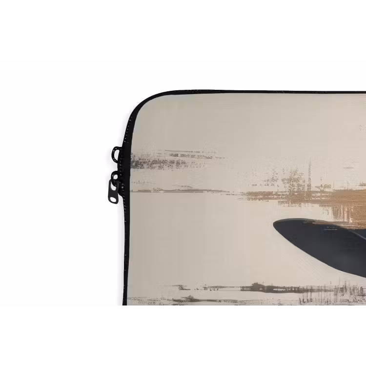 Vrouw - Hoed - Verf laptophoes neopreen klein -detail