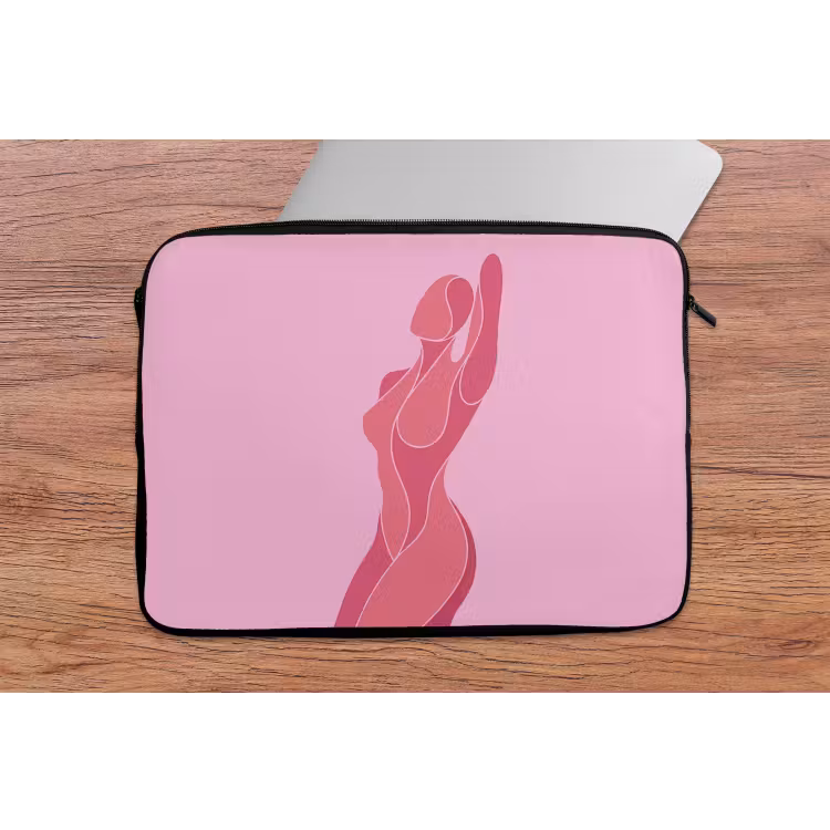 Vrouw - Lichaam - Abstract - Roze laptophoes neopreen klein -tafel