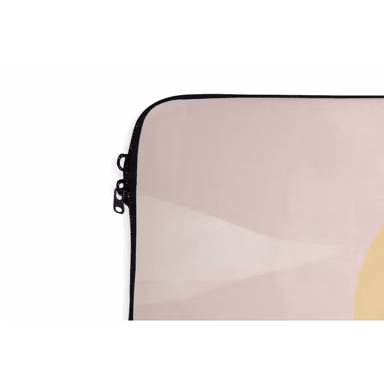 Vrouw - Zon - Kleurrijk laptophoes neopreen klein -detail