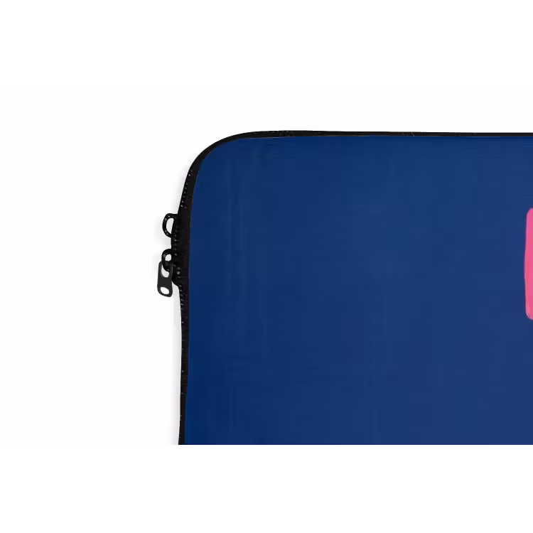 Brutaal - Grappig - Blauw laptophoes neopreen klein -detail