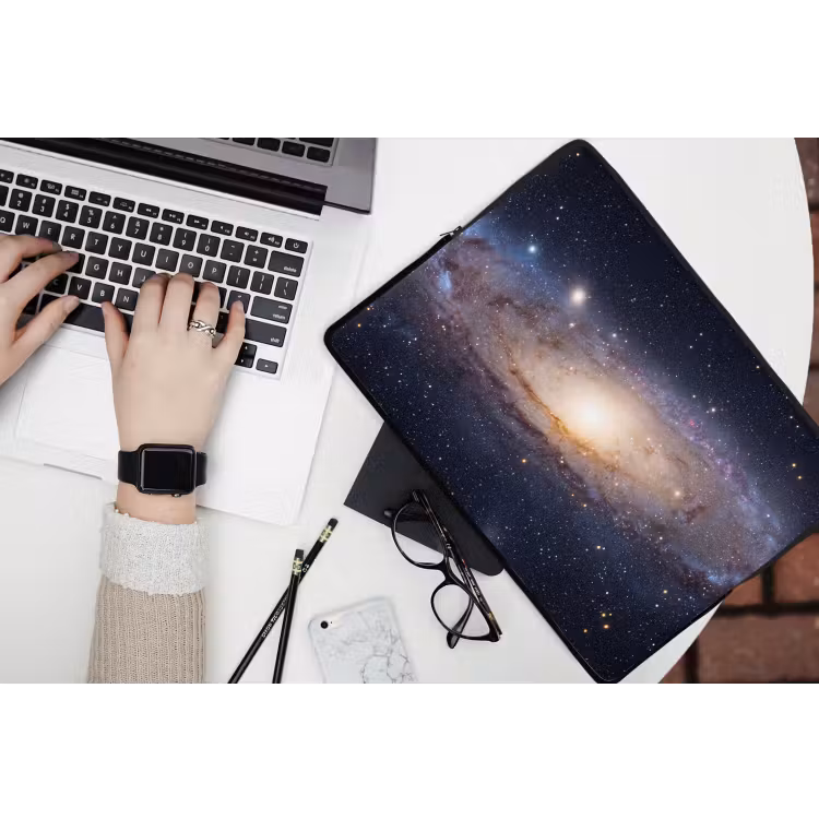 Laptop hülle - Galaxie – Weltraum – Kosmos - Sterrenstelsel - Ruimte - Kosmos laptophoes neopreen klein