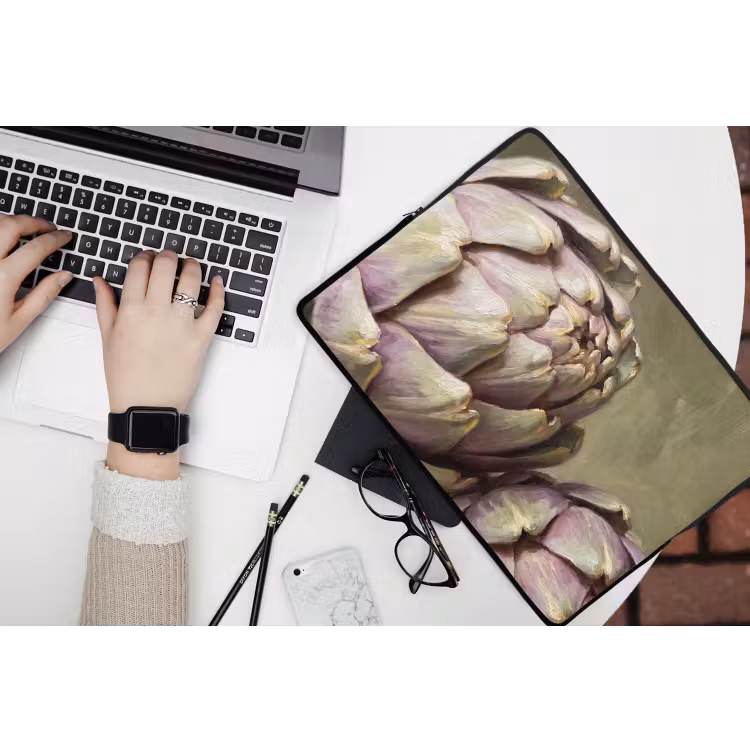 Laptop hülle - Gemüse – Stillleben – Gemälde - Groente - Stilleven - Schilderij laptophoes neopreen klein