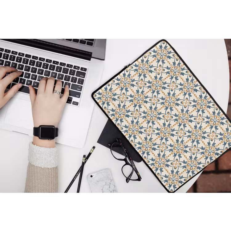 Patroon - Klassiek - Kleurrijk laptophoes neopreen klein 279 -bureau