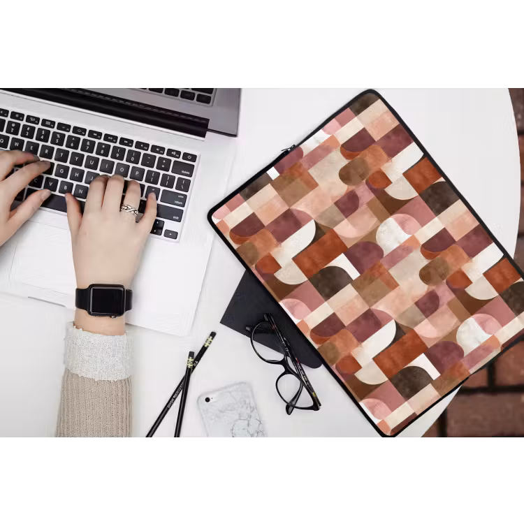 Geometrie - Modern - Retro laptophoes neopreen klein 279 -bureau
