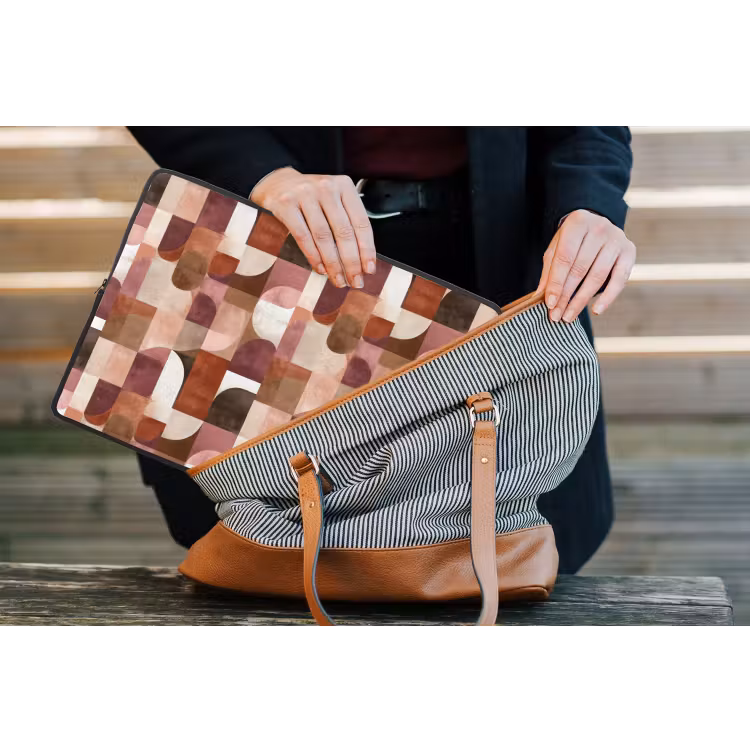 Geometrie - Modern - Retro laptophoes neopreen klein 279 -tas