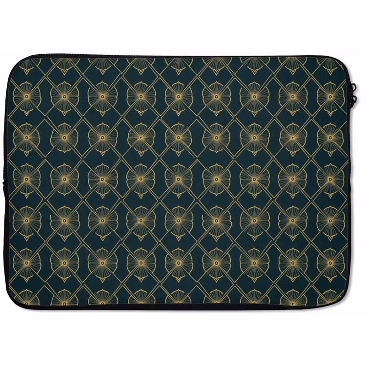 Geometrisch - Elegant - Groen laptophoes neopreen klein 279 -zkaufland3dotto