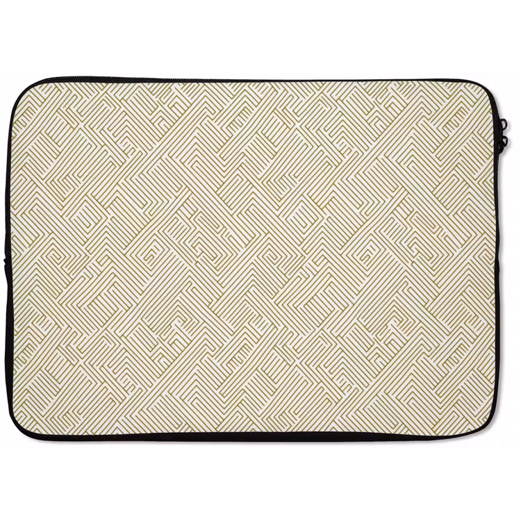 Geometrisch - Lijnen - Groen laptophoes neopreen klein 279 -zkaufland3dotto