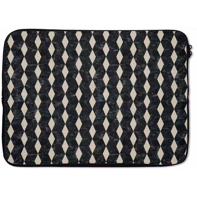 Geometrisch - Patroon - Marmer - Groen laptophoes neopreen klein 279 -zkaufland3dotto