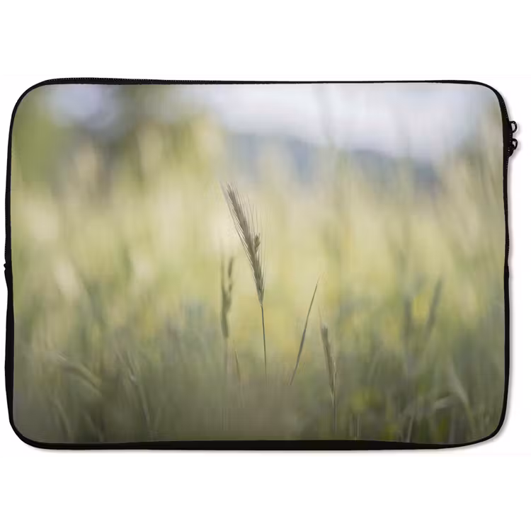Graan - Aar - Natuur - Groen - Detail laptophoes neopreen klein -zkaufland3dotto