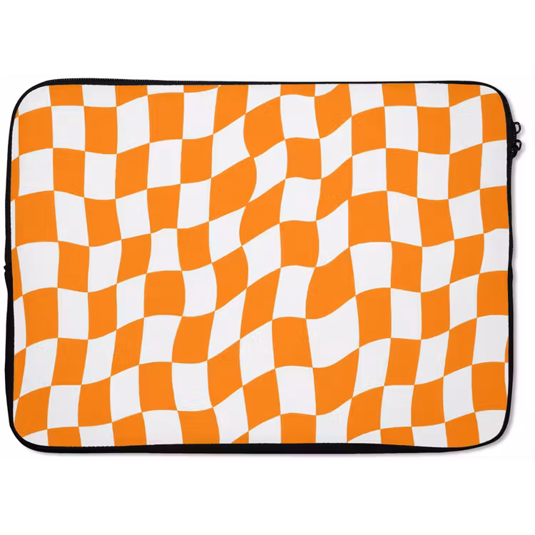 Golvend - Patroon - Oranje laptophoes neopreen klein 279 -zkaufland3dotto