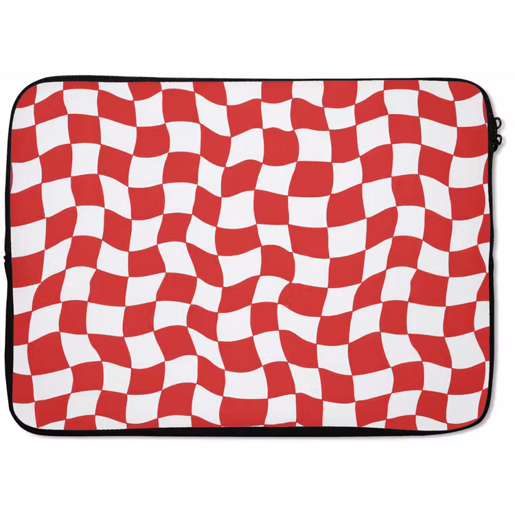 Golvend - Patroon - Rood laptophoes neopreen klein 279 -zkaufland3dotto