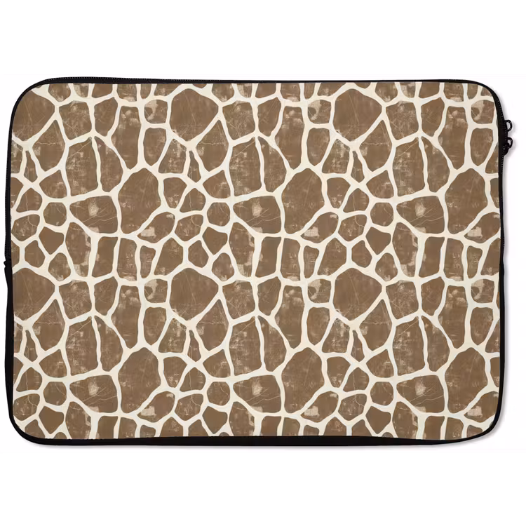 Giraf - Klassiek - Bruin laptophoes neopreen klein 279 -zkaufland3dotto