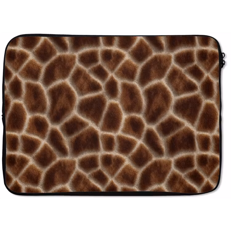 Giraf - Vacht - Bruin laptophoes neopreen klein 279 -zkaufland3dotto
