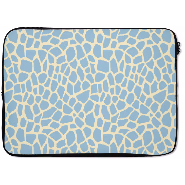 Giraf - Modern - Blauw laptophoes neopreen klein 279 -zkaufland3dotto