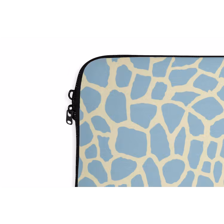 Giraf - Modern - Blauw laptophoes neopreen klein 279 -detail