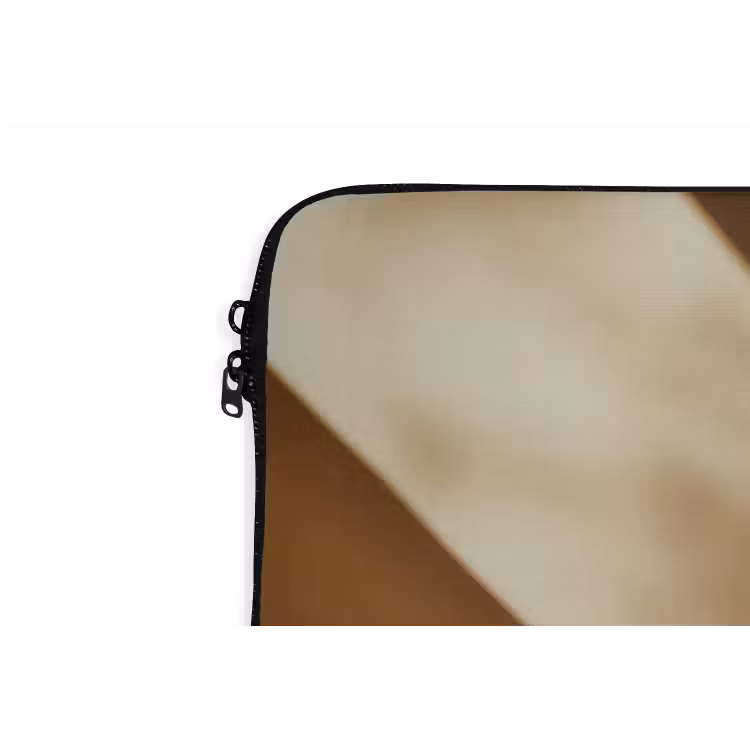 Glas - Ijskoffie - Schaduw - Bruin laptophoes neopreen klein -detail