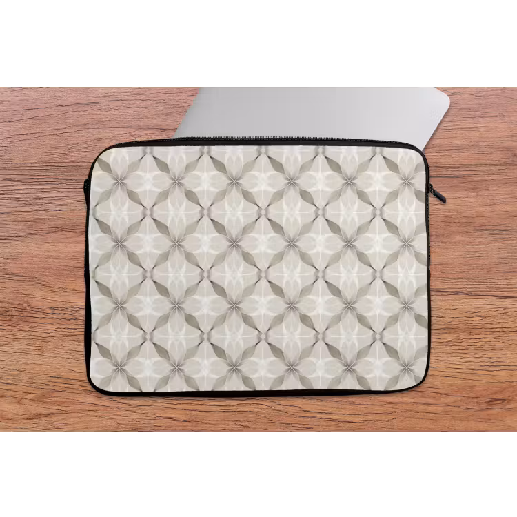 Grafisch - Patroon - Grijs laptophoes neopreen klein 279 -tafel