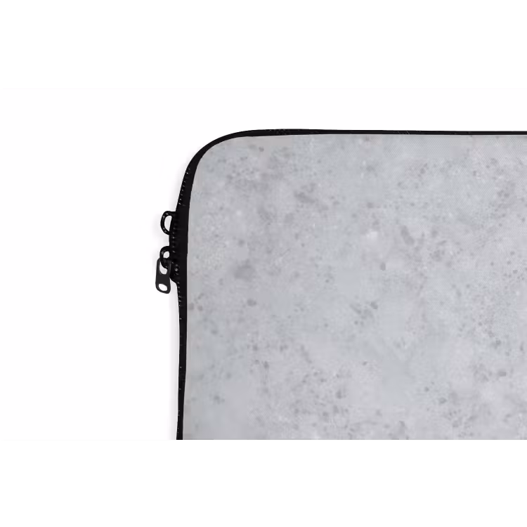 Grijs - Terrazzo-effect - Beton laptophoes neopreen klein 279 -detail