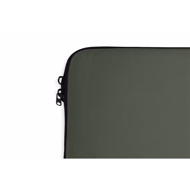 Groen - Olijf - Kleur - Groene - Kleuren - Effen - Olijfgroen laptophoes neopreen klein 279 -detail